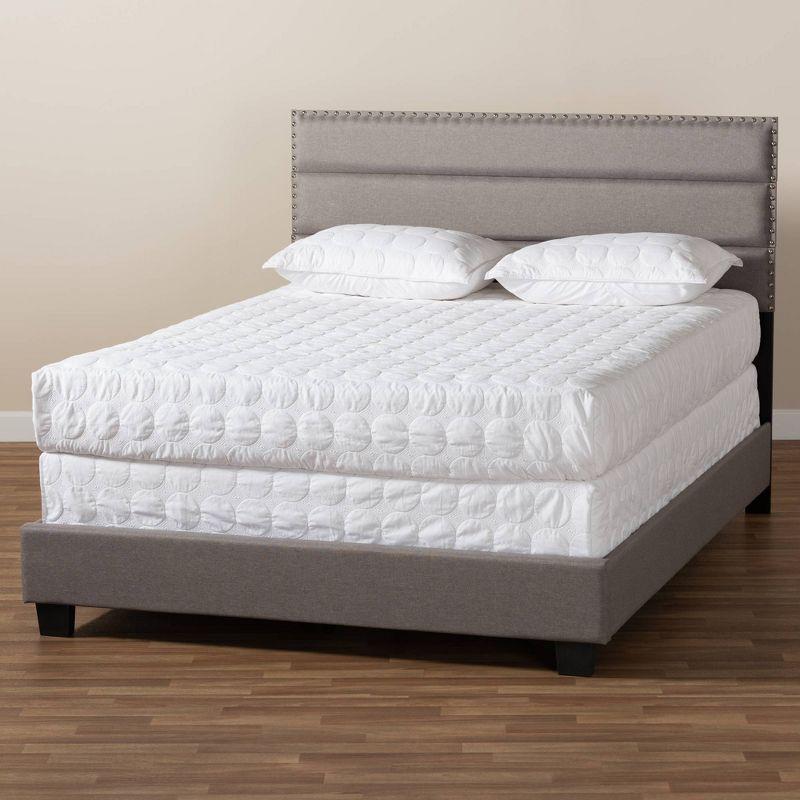 Ansa Upholstered Bed - Baxton Studio