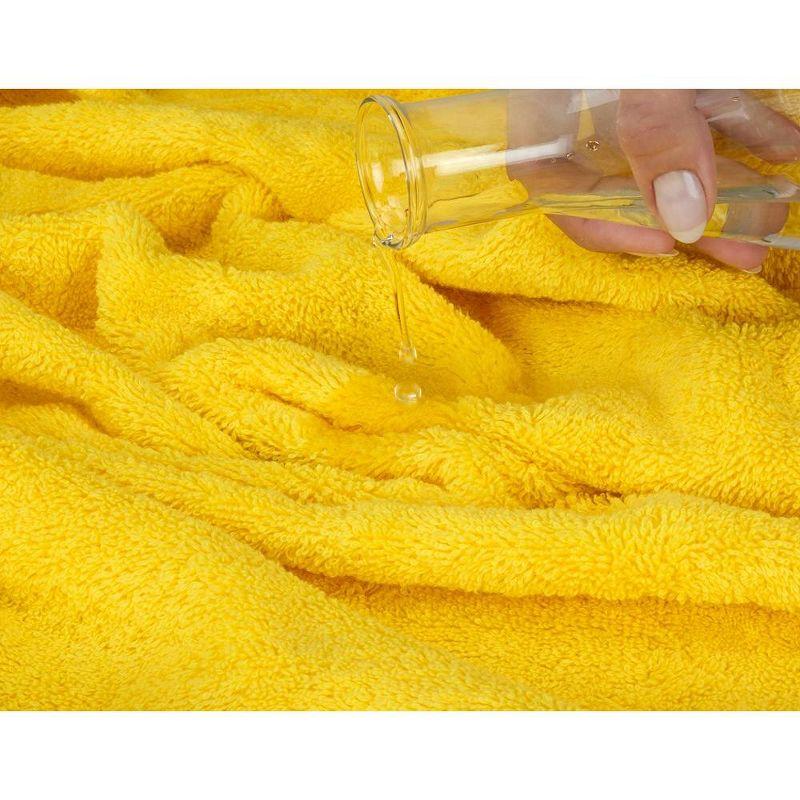 American Soft Linen 100% Cotton Jumbo Large Bath Towel, 35 in by 70 in Bath Towel Sheet, Yellow