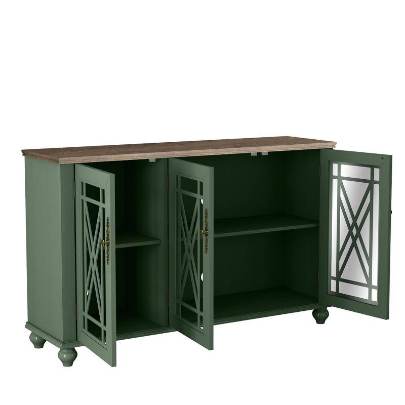 55" Vintage Storage Sideboard Buffet Accent Cabinet - Festivo