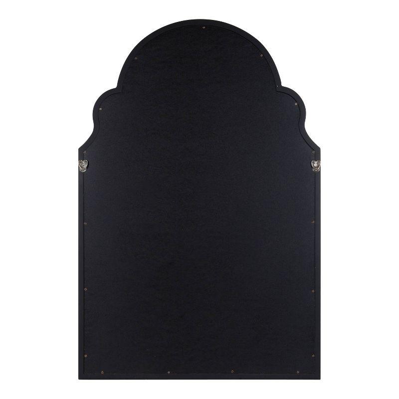 24" x 36" Hogan Arch Wall Mirror Black - Kate & Laurel All Things Decor: Modern MDF Frame, No Assembly Required
