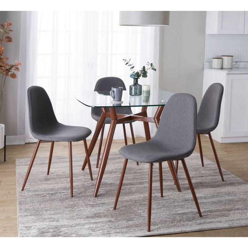 4 - Person Glass Top Four Leg Dining Set