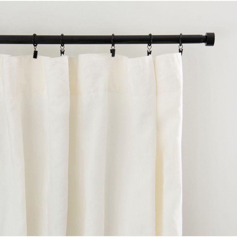 BOKSER HOME 100% French Linen Curtain Set