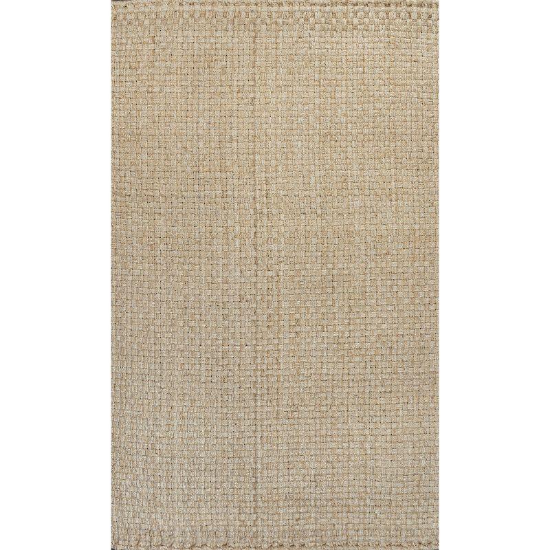 JONATHAN Y Estera Hand Woven Boucle Chunky Jute Ivory 3 ft. x 5 ft. Area Rug