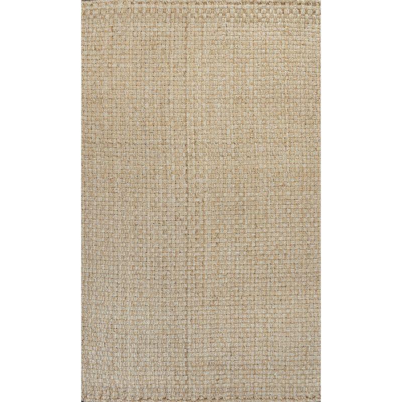 Estera Hand Woven Boucle Chunky Jute Indoor Area Rug - JONATHAN Y