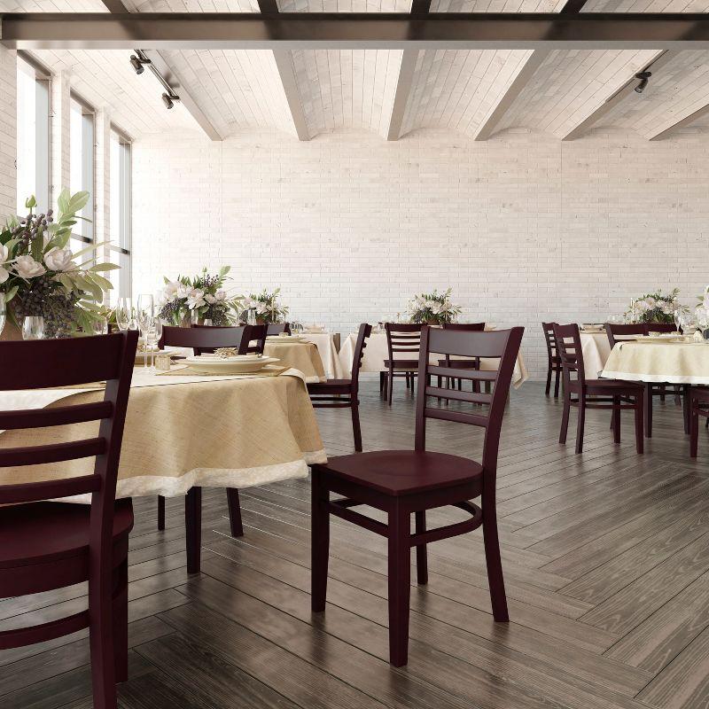 Red Barrel Studio® Ladder Back Wooden Restaurant Chair