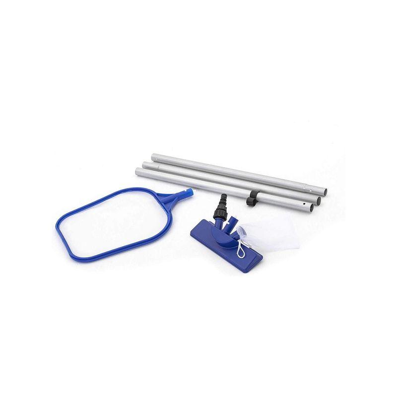 Bestway: Flowclear Above Ground Pool Maintenance Kit | Features Vacuum and Leaf Skimmer Heads