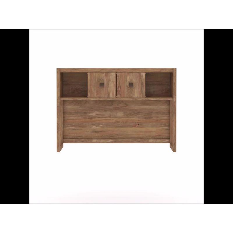 60" Cannery Bridge Desktop Hutch Sindoori Mango - Sauder: Home Office, Fixed Shelf, MDF Construction