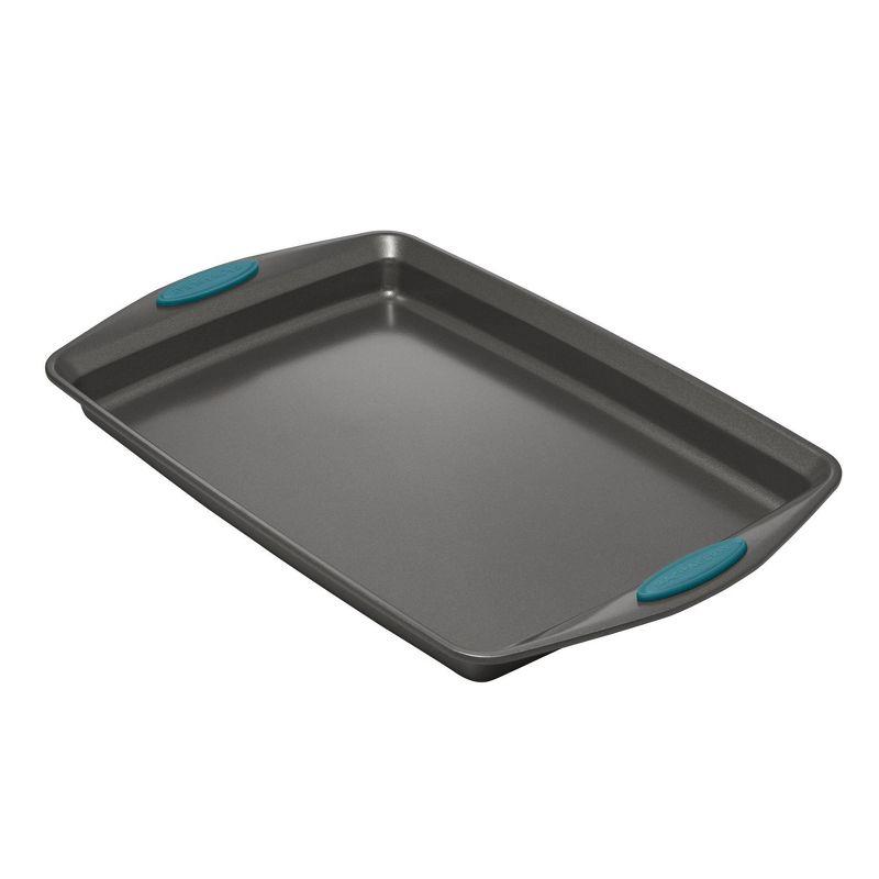 10-Piece Gray and Teal Nonstick Steel Bakeware Set