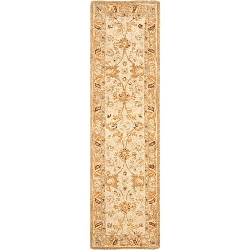 Anatolia AN558 Hand Tufted Indoor Runner Rug - Silver/Light Brown - 2'3"x12' - Safavieh
