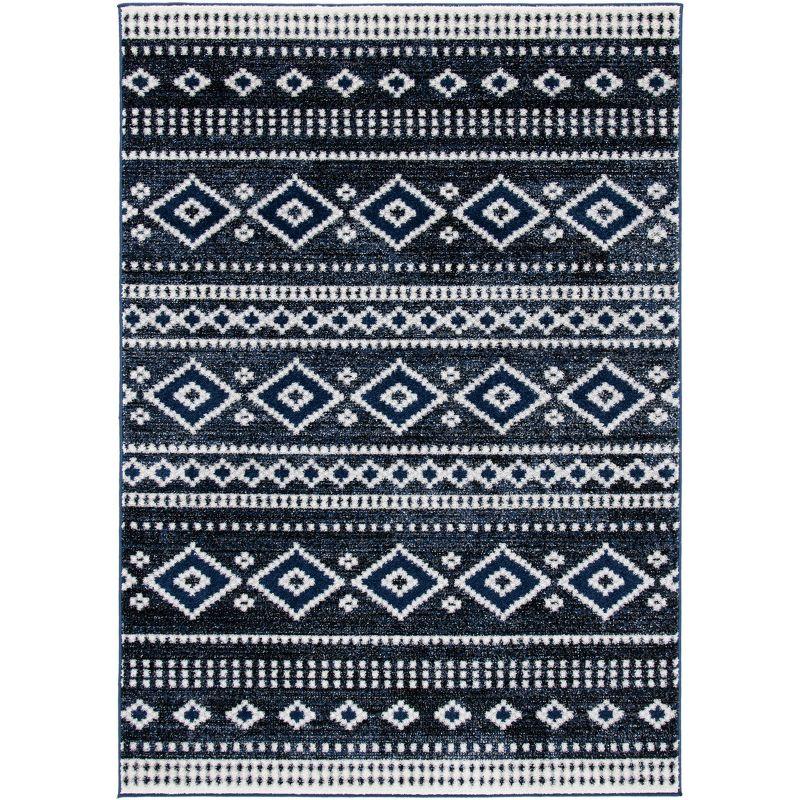 Ivory Elegance 3' x 5' Hand-Knotted Easy-Care Synthetic Area Rug