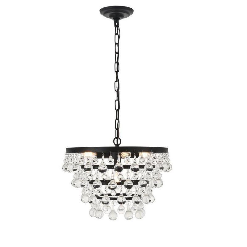 Elegant Lighting Kora 5 light Black Pendant