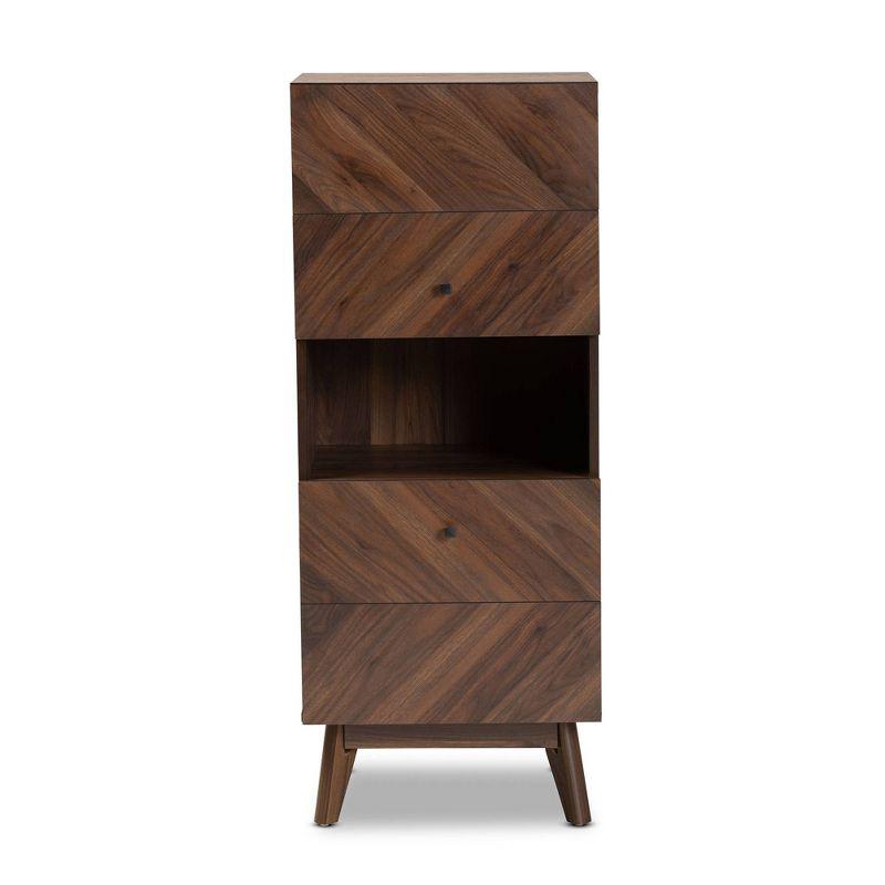 Hartman Walnut Brown Mid-Century Modern Storage Cabinet