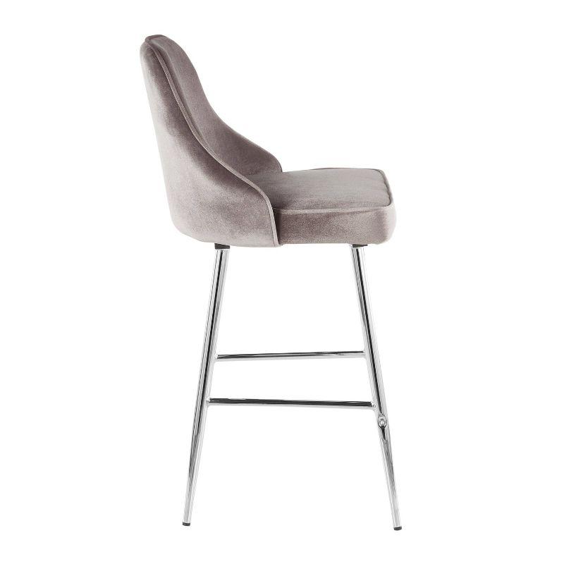 Wenty Upholstered Counter Stool with Metal Frame (Set of 2)
