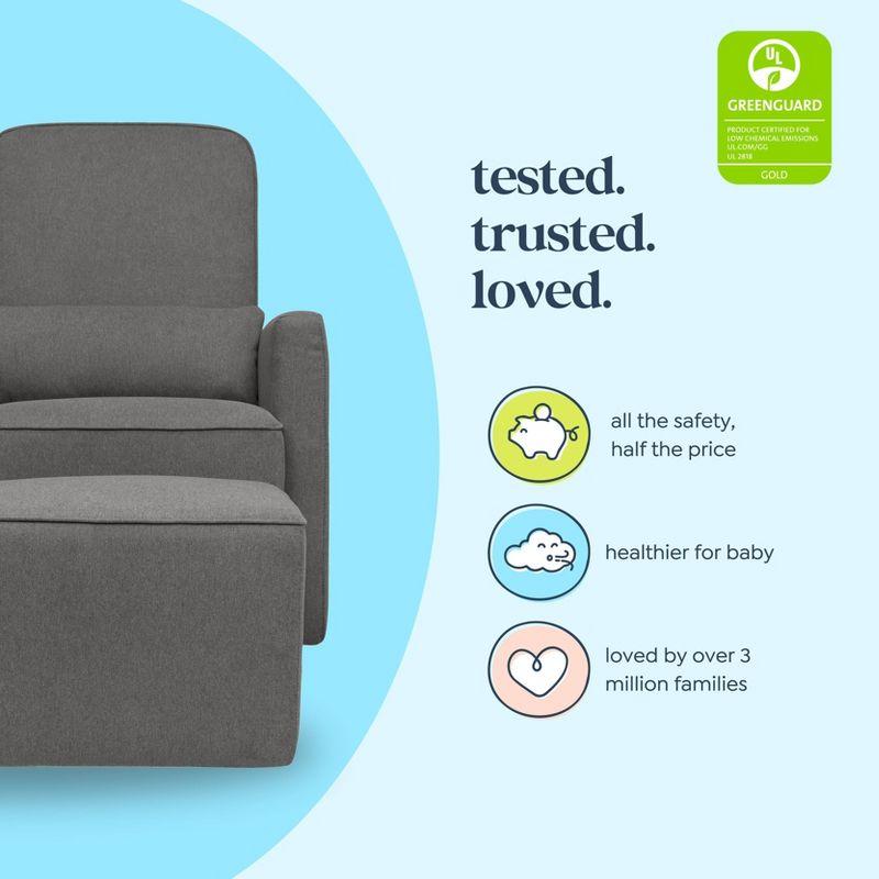 Olive Swivel Glider with Ottoman