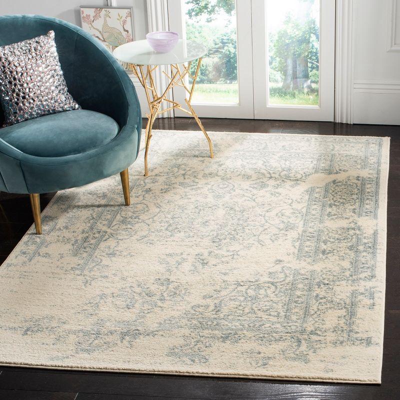 Ivory Slate Chic Lodge Hand-Knotted Square Area Rug, 6' x 9'