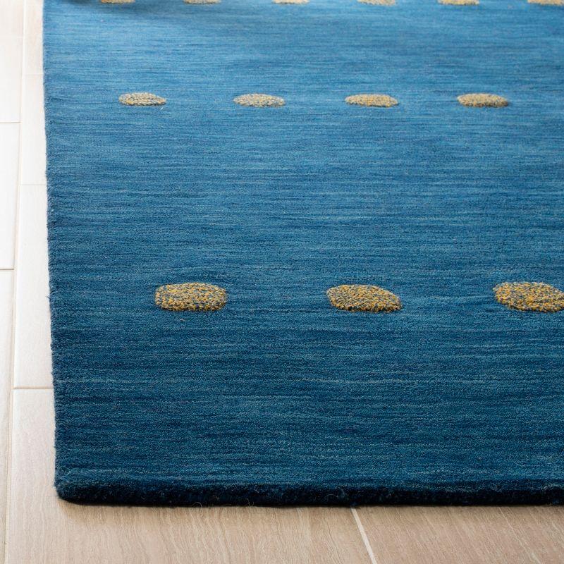 Hand-Knotted Himalayan Elegance Wool Rug - Blue, 3' x 5'