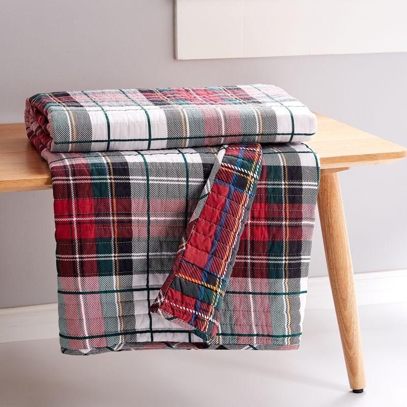 Spencer Plaid Quilted Throw - Levtex Home