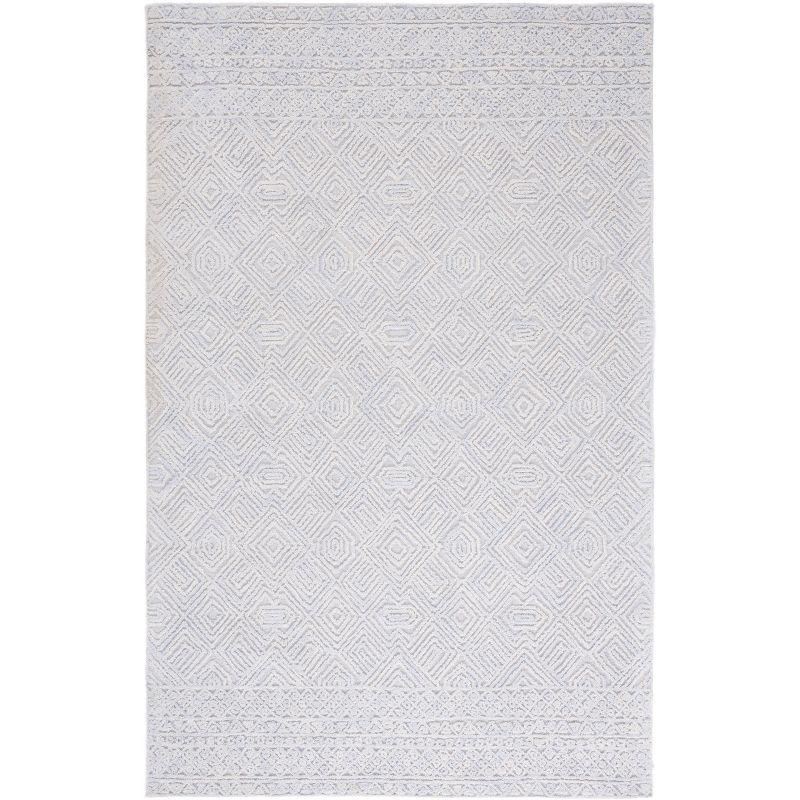 Hand-Tufted Elegance Wool Area Rug 8' x 10' - Gray