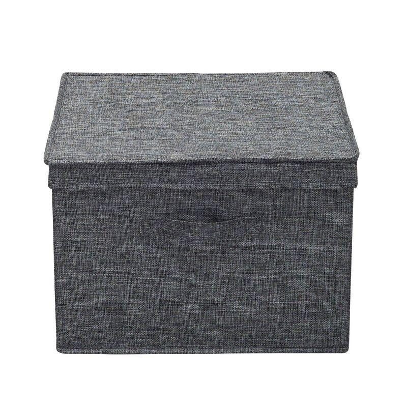 Household Essentials Household Essentials Wide Storage Box Fabric Bin (Set of 2)
