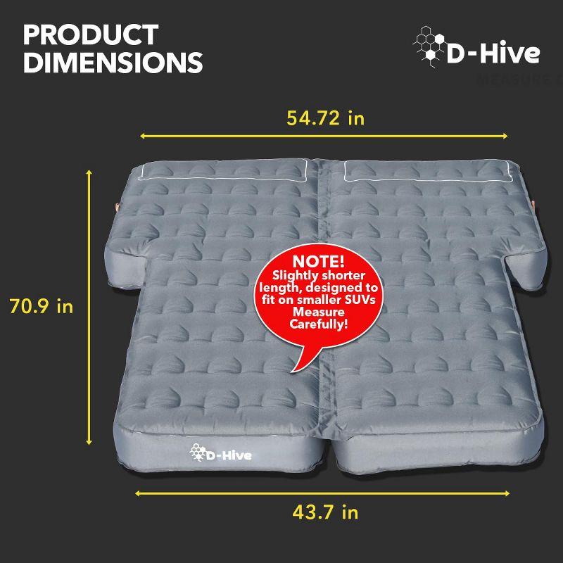 Gray King Size SUV Air Mattress with Electric Pump