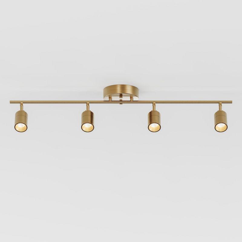 Vidalite Shura 4-Light Integrated LED Track Light w/ Rotatable Heads, 3 ft. Track Lighting Kit, 3000k, 2240 Lumen