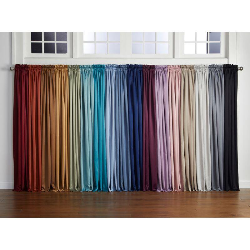 BrylaneHome BH Studio Room-Darkening Rod-Pocket Panel - 54" W 84" L, Teal