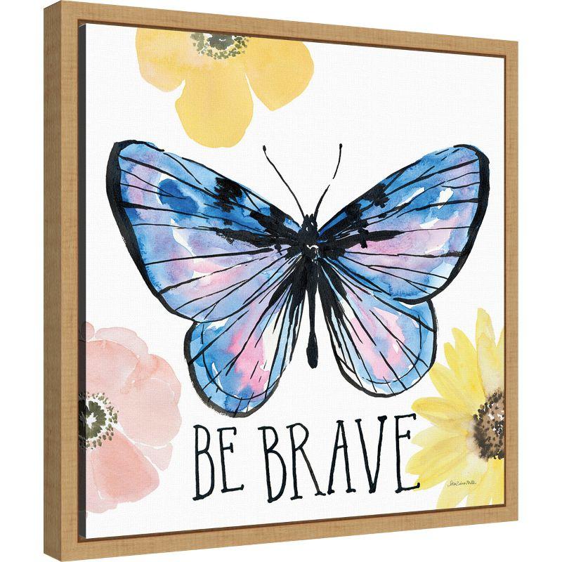 Amanti Art Beautiful Butterfly IV by Sara Zieve Miller Canvas Wall Art Print Framed 16-in. x 16-in.