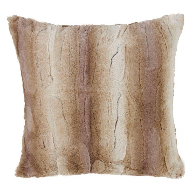 Oversize Animal Print Faux Fur Throw Pillow - Saro Lifestyle