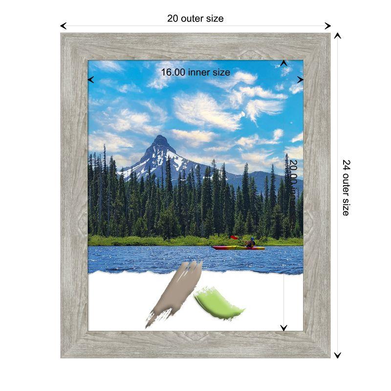 Amanti Art Dove Narrow Greywash Picture Frame