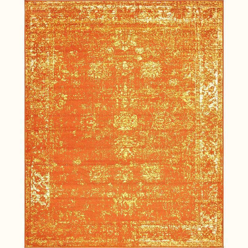 Unique Loom 8' 0 x 10' 0 Sofia Casino Orange Area Rug