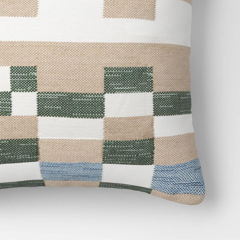 20"x20" Parley Kilim Square Outdoor Throw Pillow - Threshold™ designed with Studio McGee