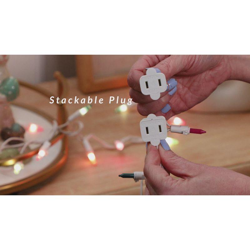 Northlight Seasonal 35-Count Pastel Multi-Color Mini Easter Light Set 7ft White Wire