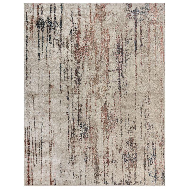 Gertmenian Heirloom Corah Modern Abstract Ivory Multi Polypropylene Area Rug