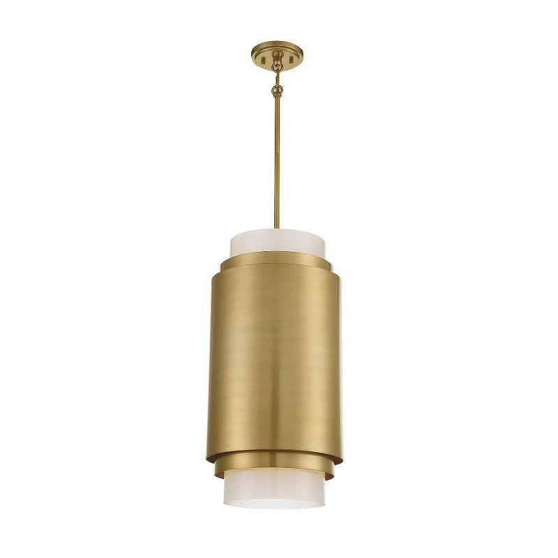 Savoy House Beacon 3 - Light Pendant in  Burnished Brass