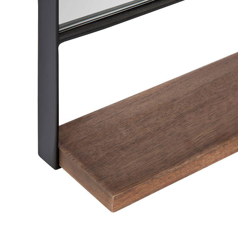 20" x 34" Chadwin Decorative Wall Mirror with Shelf Natural - Kate & Laurel All Things Decor: Arched, Farmhouse-Inspired
