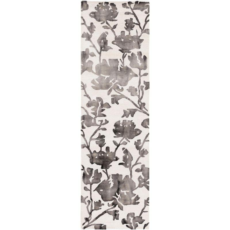 Dip Dye DDY716 Hand Tufted Runner Rug - Ivory/Charcoal - 2'3"x8' - Safavieh.