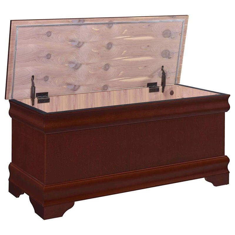 Coaster Pablo Traditional Rectangular Wood Cedar Chest Warm Brown