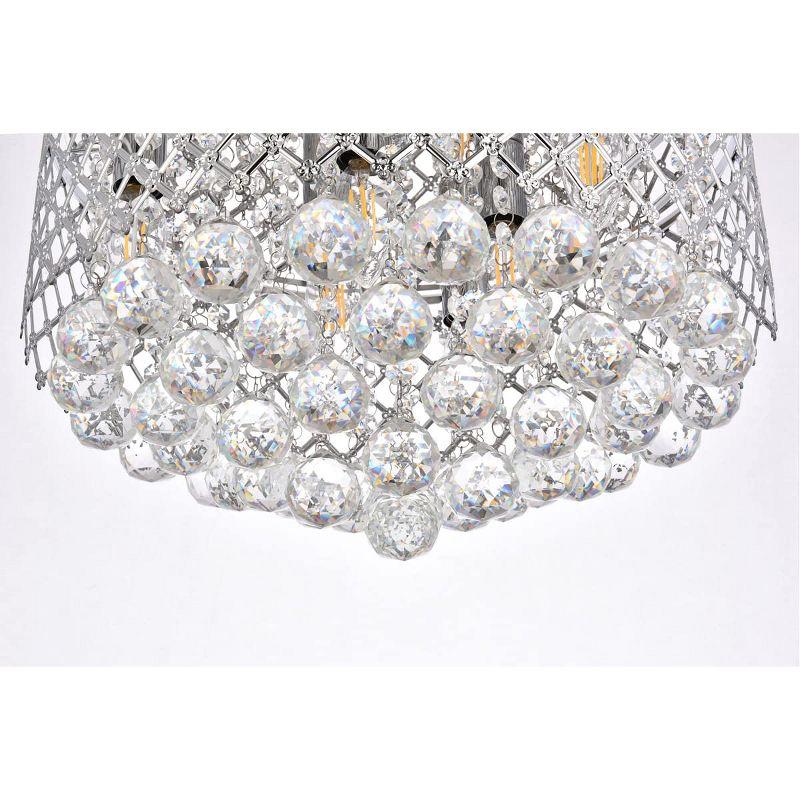 Elegant Lighting Tully 6 lights pendant in chrome