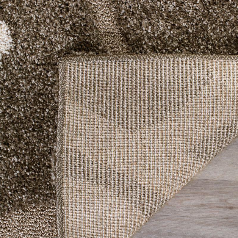 Florida Shag SG459 Power Loomed Indoor Accent Rug - Smoke/Beige - 3'3"x5'3" - Safavieh