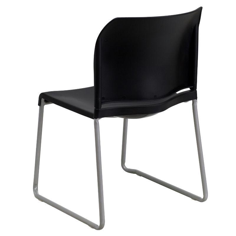 Flash Furniture HERCULES Series 880 lb. Capacity Full Back Contoured Stack Chair with Powder Coated Sled Base