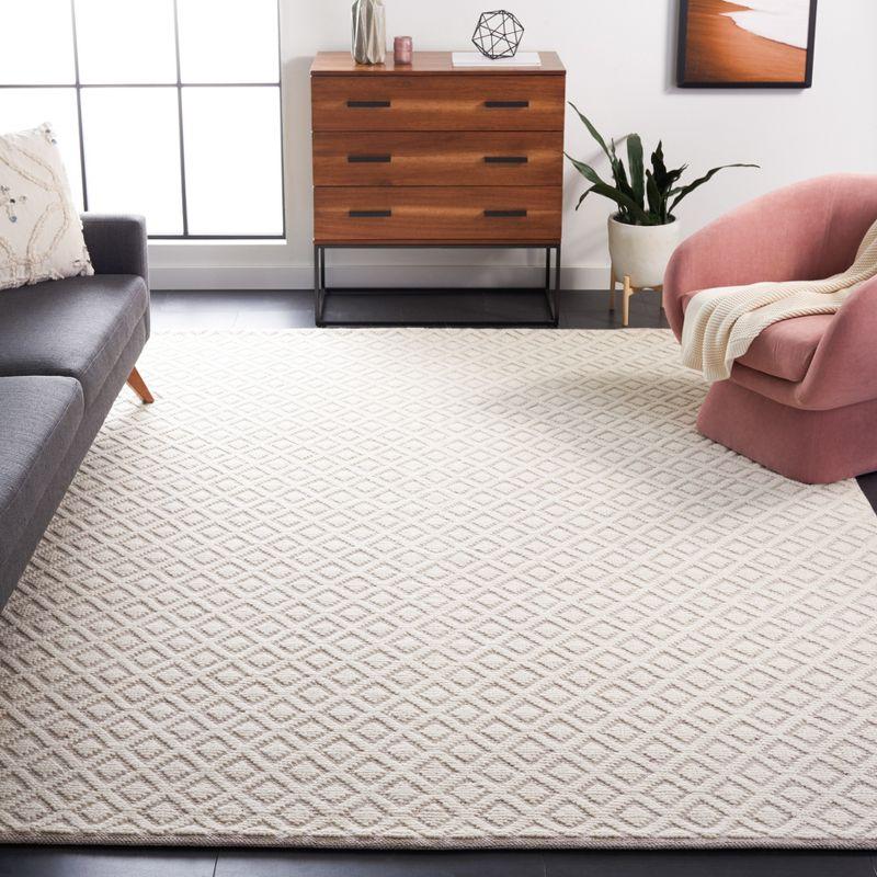 Vermont VRM304 Hand Woven Indoor Area Rug - Ivory/Red - 9'x12' - Safavieh