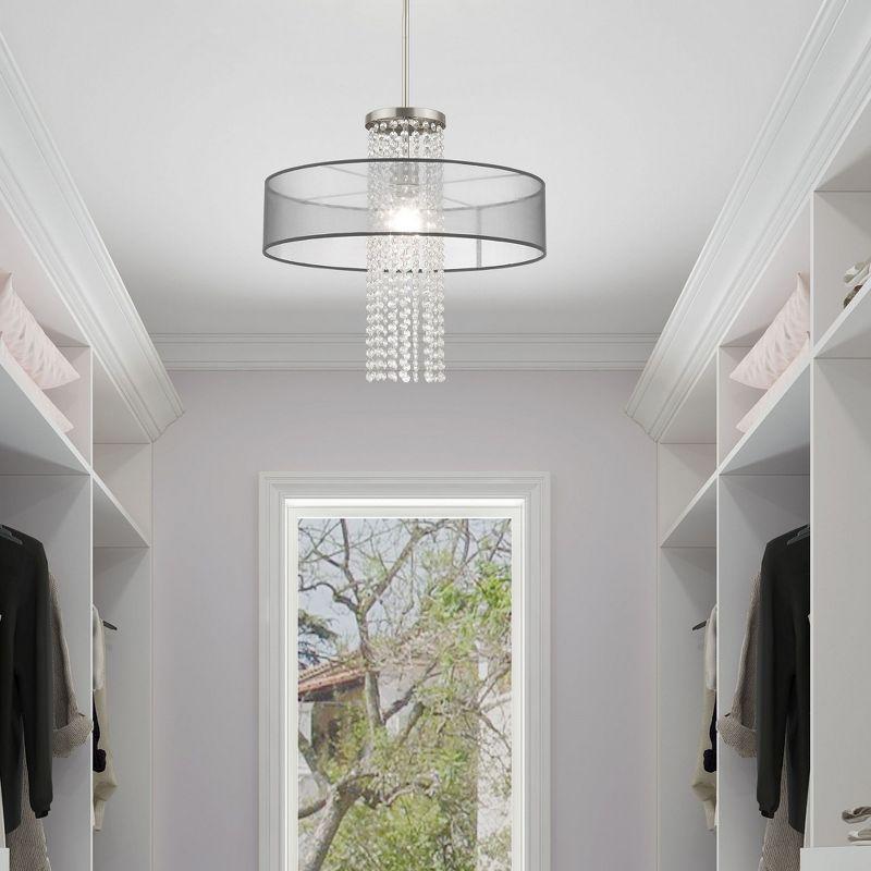 Livex Lighting Bella Vista 1 - Light Chandelier in  Brushed Nickel