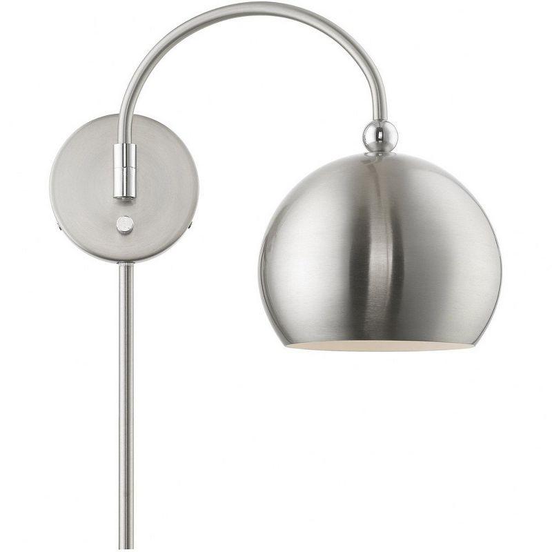 Livex Lighting Stockton 1 - Light Wall Light in  Brushed Nickel/Polished Chrome