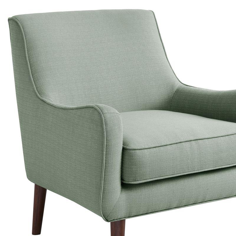 Liam Seafoam Mid-Century Accent Chair with Espresso Wooden Legs