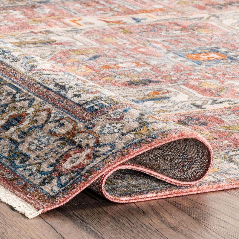 Nuloom Harriet Oriental/Persian 2x3 Accent Indoor Area Rug for Living Room Bedroom Dining Room Entryway Kitchen, Orange/Multicolor