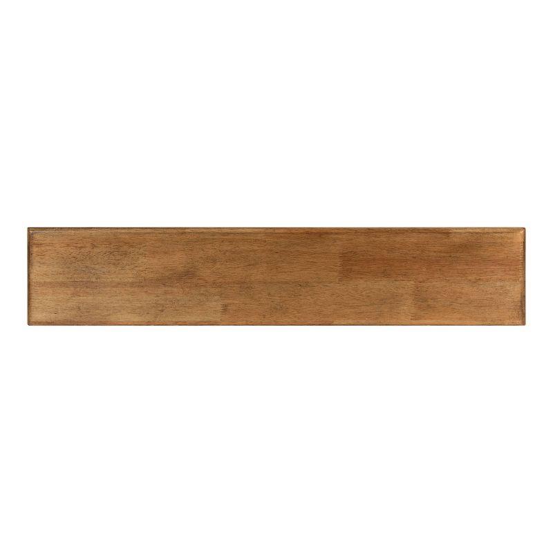 28" x 6" Abberly Wood Decorative Wall Shelf Rustic Brown - Kate & Laurel All Things Decor: Artisanal Design, Solid Fir, Vintage Look