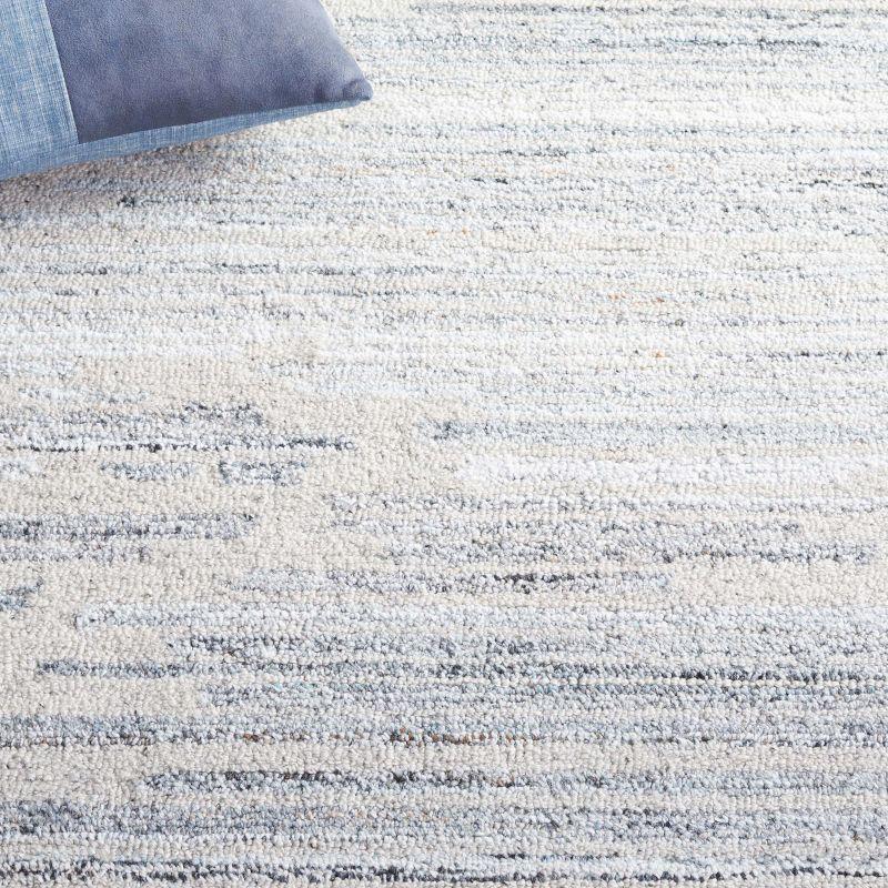 Abstract ABT877 Handmade Tufted Accent Rug - Beige/Blue - 3'-0" x 5'-0" - Safavieh