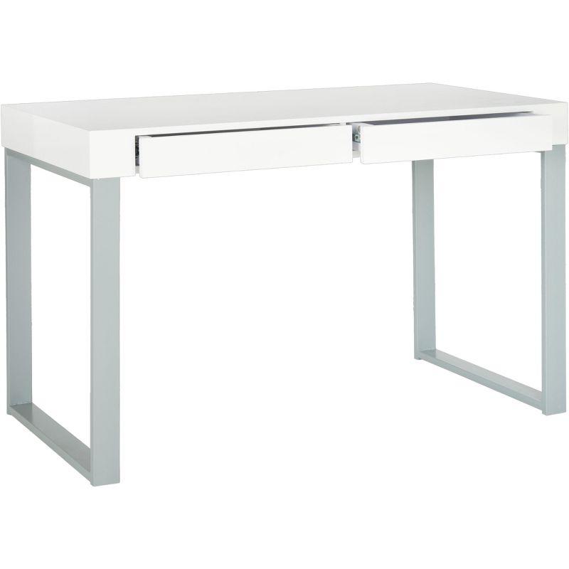 Barton Desk - FOX2206 - White/Grey - Safavieh Couture
