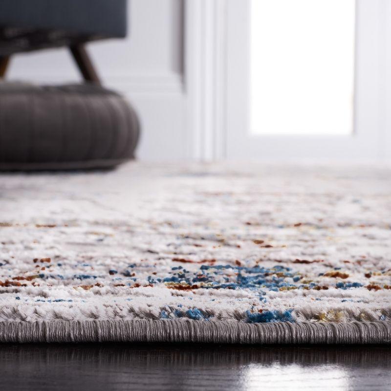 Amelia ALA298 Power Loomed Area Rug - Gray/Blue Gold - 8'x10' - Safavieh.
