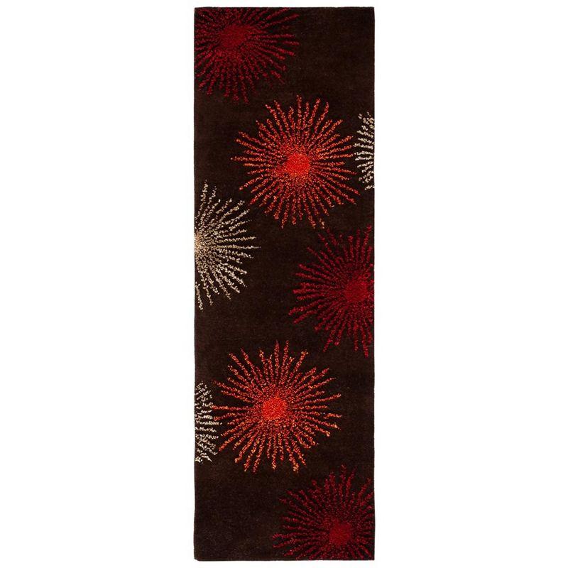 Soho SOH712 Hand Tufted Indoor Runner Rug - Brown/Multi - 2'6"x8' - Safavieh.
